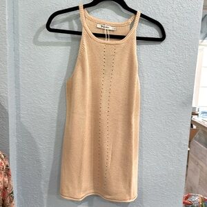 NWT Cable Knit Tank with side slits